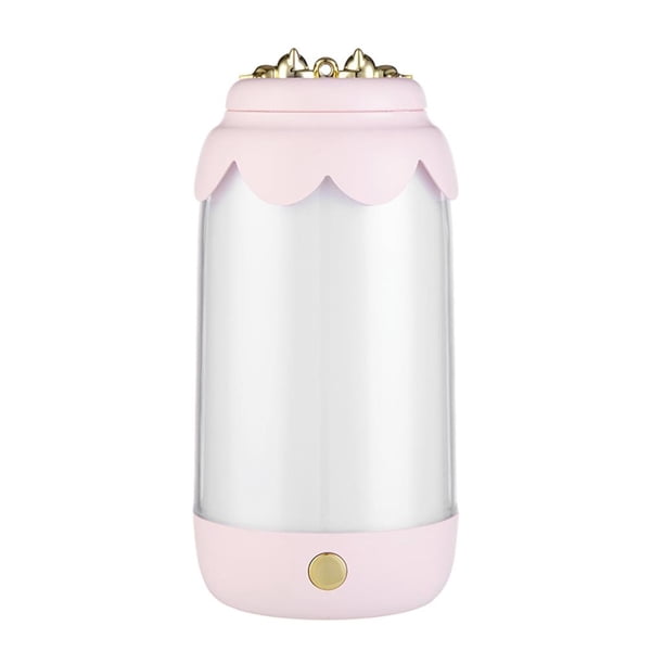 Bonita luz de noche portátil para dormitorio, decoración de estar, regalo de Navidad para niños, rosa Rosado jinwen Mini lámpara de luz nocturna