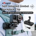 thumbnail image 4 of Support de Sac à Dos Universel à Clip pour GoPro Hero 13/12, DJI Osmo Action, Insta360 & Téléphone Intelligent – Support de Caméra Mains Libres Réglable pour Extérieur, Voyage & Vlogging, 4 of 16