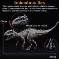 thumbnail image 5 of Nuevo modelo de dinosaurio jurásico T-rex Mosasaurus Velociraptor, figuras de acción, decoración de animales, decoración coleccionable, regalo de Halloween, juguete para niños, 5 of 5