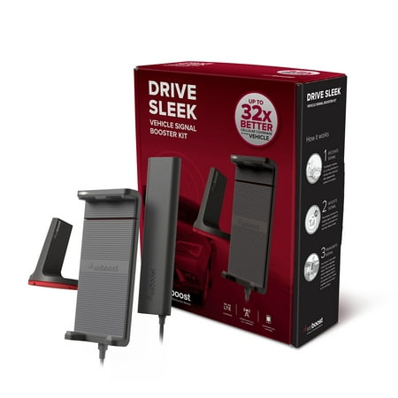 weBoost Drive Sleek Cell Phone Signal Booster Cradle Mount Holder for Car, Truck and RV Use - Enhance Your Signal up to 32x. For Single Device