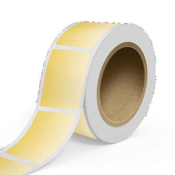 JAM Paper Standard Label Rolls, Rectangle, 2 x 3, Gold Matte Foil, 125 Labels/Roll
