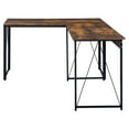 thumbnail image 4 of ACME Zaidin Writing Desk in Weathered Oak and Black, 4 of 9