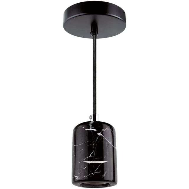 Luminario Colgante Aksi Marmol Negro 60 W