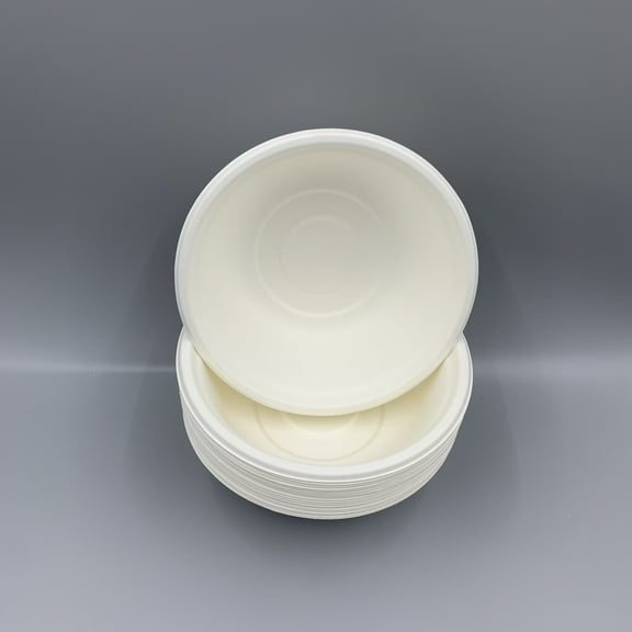 Bowl 17 oz (500 ml) - Disposable & Compostable,  Food Bowl - 50 count