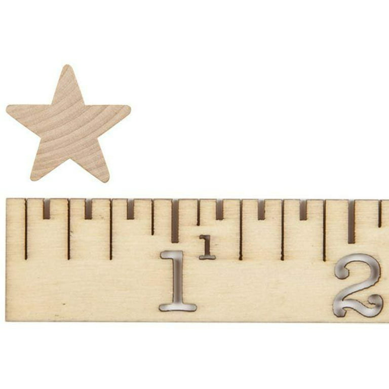 Wood Star Cutouts 2-1/2-inch by 1/4-inch, Pack of 500 Wooden Stars for  Crafts, Christmas, and July 4th, by Woodpeckers 