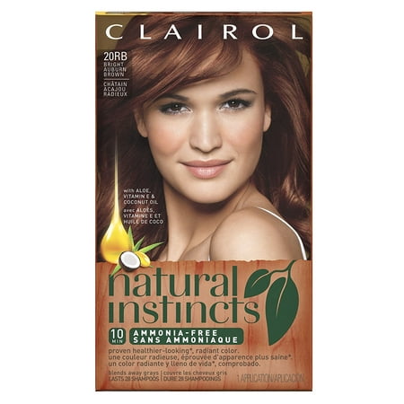 Natural Instincts 20rb Bright Auburn Brown 1 Kit, Natural Instincts Non-Permanent Hair Color is Ammonia Free formula, gives you healthier-looking*, radiant.., By