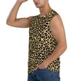thumbnail image 3 of Gaeub Leopard Print Men's Sleeveless Muscle Shirts Workout Tank Tops, Odor Protection and Comfortable - Small, 3 of 8