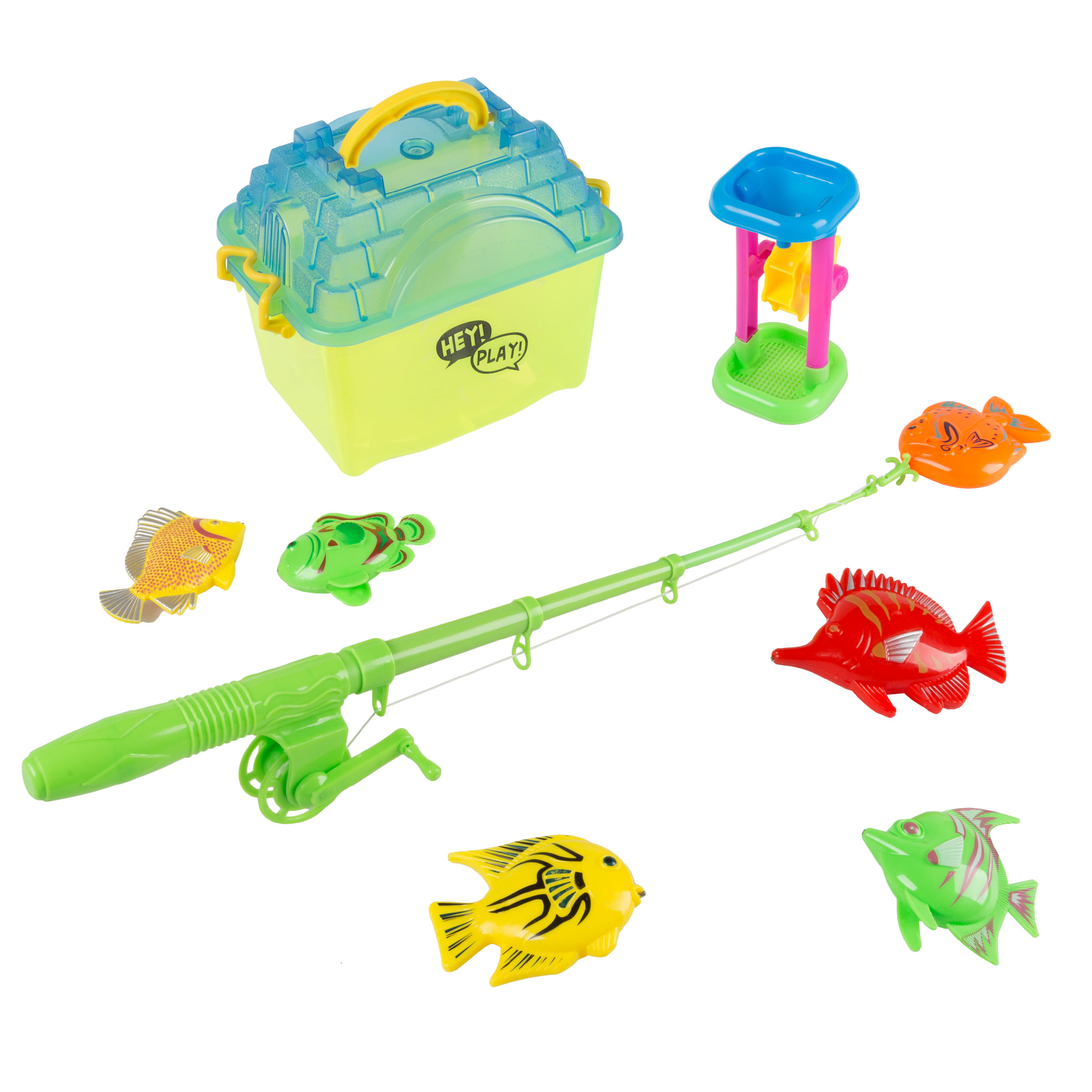 Hey! Play! Kids Toy Fishing Set - Complete Set for Pretend Play 