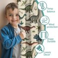 thumbnail image 3 of Blackout Kids Curtains,Beige Cartoon Dinosaurs Names Pattern Childrens Insulated Curtains Set Of 2,Bedroom Essentials,Toddler Room Decor 42"x54", 3 of 5