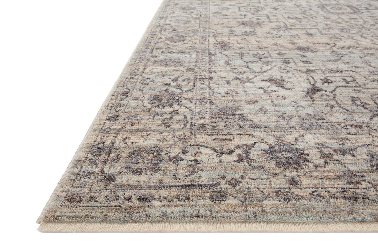 Loloi Sorrento Mist / Charcoal 3'-11" x 3'-11" Round Area Rug