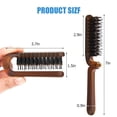 thumbnail image 4 of Travel Foldable Hairbrush, Foldable Portable Pocket Hairbrush with Boar Bristle for Thin Thick Hair, Mini Hairbrush for Men Women, 4 of 4