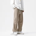 thumbnail image 4 of 2024 Spring New Fashion Straight Casual Men's pants Elastic Waist Slim Fit Man Sweatpants Harajuku Autumn Drawstring Trousers, 4 of 6