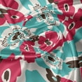 thumbnail image 5 of Ambesonne Floral Window Valance, Spring Nature Retro Sixties, 54" X 18", Dark Coral Blue, 5 of 5