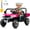 Pink, variant on 24 Volt Dump Truck Battery Toy Car, Joyracer Power Car Wheels with Dump Bed, Remote Control, Music, Shovel, Bluetooth, Pink