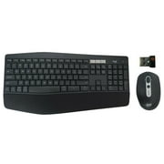 Logitech MK825 Wireless QWERTY Bluetooth Keyboard & M585 Mouse & USB Receiver - Renewed