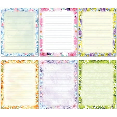 Stationary Writing Paper With Envelopes Flora Stationery Set With Lined Letter Writing Paper 48 Sheets 24 Walmart Canada