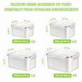 thumbnail image 3 of Fruit and Vegetable Organizer, 8-pack Double DrainerFruit & Vegetable Storage Box,,Kitchen Accessories Storage Organizer, Household Essentials, 3 of 9