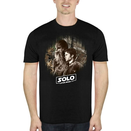 Solo: A Star Wars Story Men's Han And Chewie Short Sleeve Graphic T-Shirt, up to Size 2XL