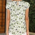 thumbnail image 5 of Birdeem T-Shirt Ample pour Femmes à Manches Courtes, Col Rond, Uni Imprimé, 5 of 5