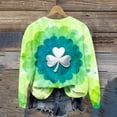 thumbnail image 7 of Pincandy Women's St. Patrick's Day Print Round Neck 3/4 Sleeve Loose T-Shirt, 7 of 7