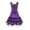 Purple, variant on Steampunk Lace-Up Plaid Dress for Women Renaissance Corset Mini Dress Sleeveless Lace Trim Gothic , 3XL