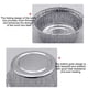 thumbnail image 4 of Wosthever Bandejas desechables de papel de aluminio para alimentos, bandejas redondas para hornear, contenedores de estaño a prueba de aceite, Herramientas y accesorios para hornear, 4 of 6
