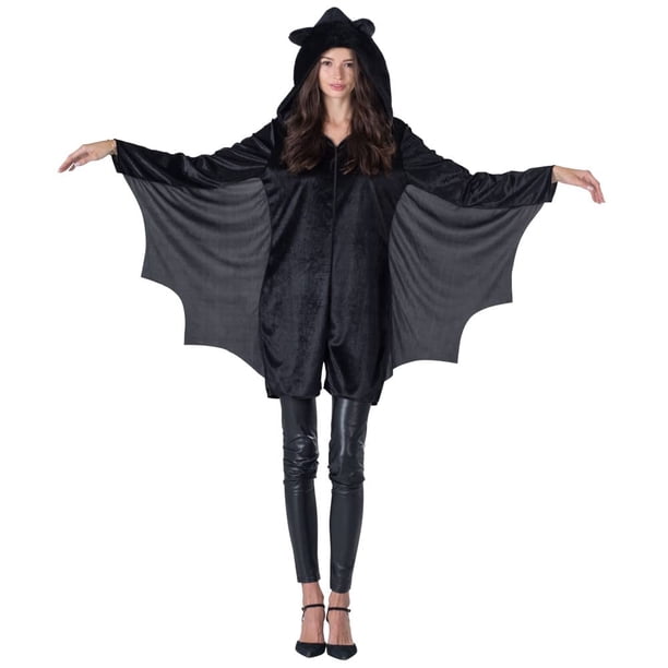Disfraz de murciélago Dress Up America para adultos Halloween negro