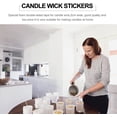 thumbnail image 3 of Circle Stickers 12 Sheets Candle Wick Sticker DIY Candle Making Accessories Candle Base Stickers Double-sided Tape, 3 of 5