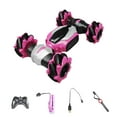 thumbnail image 2 of Voiture Cascade Rc Rose Vif 4Wd, Véhicule Tout-Terrain Torsadé à Induction Gestuelle, Rampe d'Escalade avec Lumières Led, Musique, Rechargeable par Usb, Télécommande 2,4G, 2 of 2