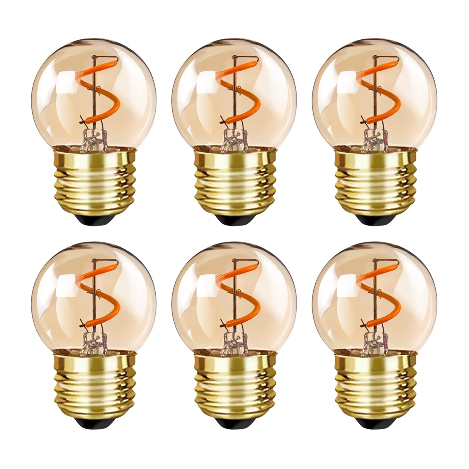 G40 Low Watt Light Bulb Edison LED Bulb Mini Globe Light Bulbs 1W