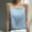 Light Blue, variant on LYEAA Satin Tank Tops for Women Plus Size Spaghetti Strap Loose Summer Casual Party Sling Tube Top Solid Sleeveless Breathable Fashion Ladies Pullover Shirts Black 2XL