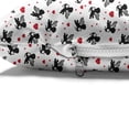 thumbnail image 4 of Valentine's Day Pet Bed, Cupid Angel with Wings Flying Around Hearts, Chew Resistant Pad for Dogs and Cats Cushion with Removable Cover, 24" x 39", Charcoal Grey Vermilion, by Ambesonne, 4 of 4