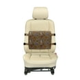 thumbnail image 4 of Ocean Lumbar Pillow, Underwater Starfish Shell Mollusk Seaurchin Sea Horse Pearl Illustration, Soft Back Cushion Office Chairs with Adjustable Straps, 14" x 13", Ginger Cinnamon Cocoa, by Ambesonne, 4 of 7