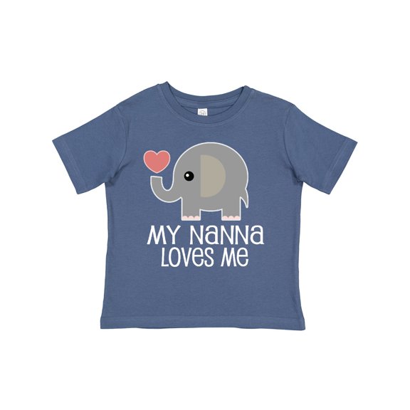 Inktastic Nanna Loves Me Grandchild Boys or Girls Toddler T-Shirt