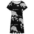 thumbnail image 3 of Edgar Allan Poe The Raven Poem Short Sleeve Dress Women Summer Evening Dresses Ladies Sundress, 3 of 7