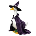 thumbnail image 2 of 23 Inch Halloween Goose Costume, Witch Cape & Hat Set for Porch Decor for Halloween Thanksgiving, Yard Garden Ornament, 2 of 7