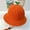 Orange, variant on Herrnalise Toddler Baby Kids Outdoor Printing Pattern Hats Fisherman's Hat Sun Cap