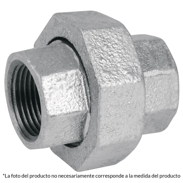 Tuerca unión, acero galvanizado, 1-1/4' Foset Foset CG-974