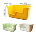 thumbnail image 2 of ZLight Cat Litter Box With Lid | Easy To Clean Modern | For Cats Rabbits Grey Self Cleaning Cat Litter Tray white,boxed 45*30*20cmlitter box, 2 of 6