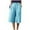 Sky Blue, variant on YUGYXL Womens Cotton Linen Capri Pants Button Up Stretch Waist Capris with Pockets Summer Wide Leg Pants Holiday Lounge Pants Army Green L