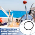 thumbnail image 2 of Unique Bargains 2pcs 24ft 276 Inch Marine Type 3300/33C Throttle Shift Remote Control Box Cable with Clevis Black, 2 of 6