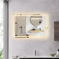 thumbnail image 3 of CHLOE Lighting LUMINOSITY Back Lit Rectangular TouchScreen LED Mirror 3 Color Temperatures 3000K-6000K 36" Wide, 3 of 17
