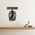 thumbnail image 2 of Craftnamesign Personalized Bird Aviary Metal Wall Art, Custom Animals Lovers Name, 2 of 5