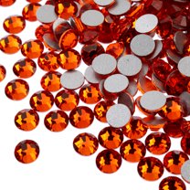 Crystal Lane DIY 144pcs SS20 (4.7mm) Orange | Glass Round Flat Back Rhinestones