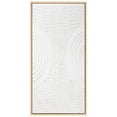 thumbnail image 4 of Symmetrical Harmony Heavily Textured Hand Painted White Framed Canvas Wall Art, 4 of 12