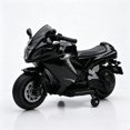 thumbnail image 2 of Xuanlur 24V Electric Motorcycle for Kids, 3 Wheel Kids Motorcycle with LED Light Up Wheels, Dual 390 Motors, Speed Up to 7 mph, Bluetooth Music, Ride On Toy for Kids 3-8 Years Old, Black, 2 of 6