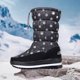 thumbnail image 4 of Botas Térmica en Espeso Mediana Calificación Lluvia Invierno Mujeres Nieve Calientes Forradas Impermeables para Trepando Rojo, 4 of 9