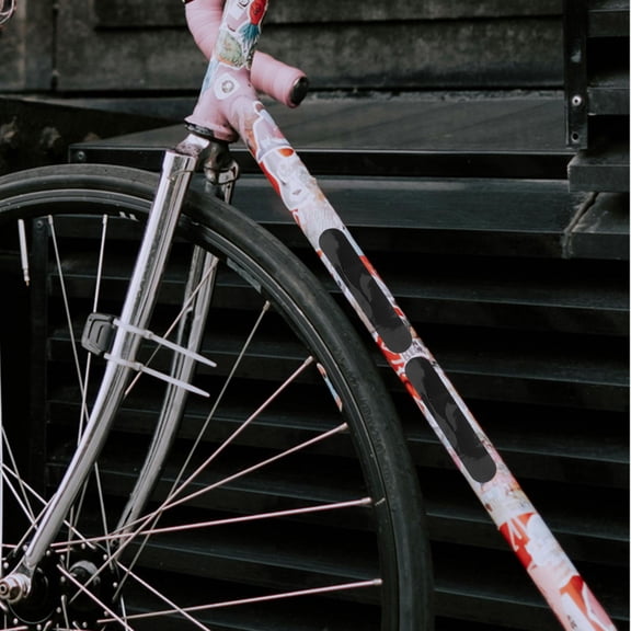 LABSERRON Bike Protection Film Bicycle Chainstay Protector Rhino Leather Black 3 Pcs For Bike Frame Adhesive Film