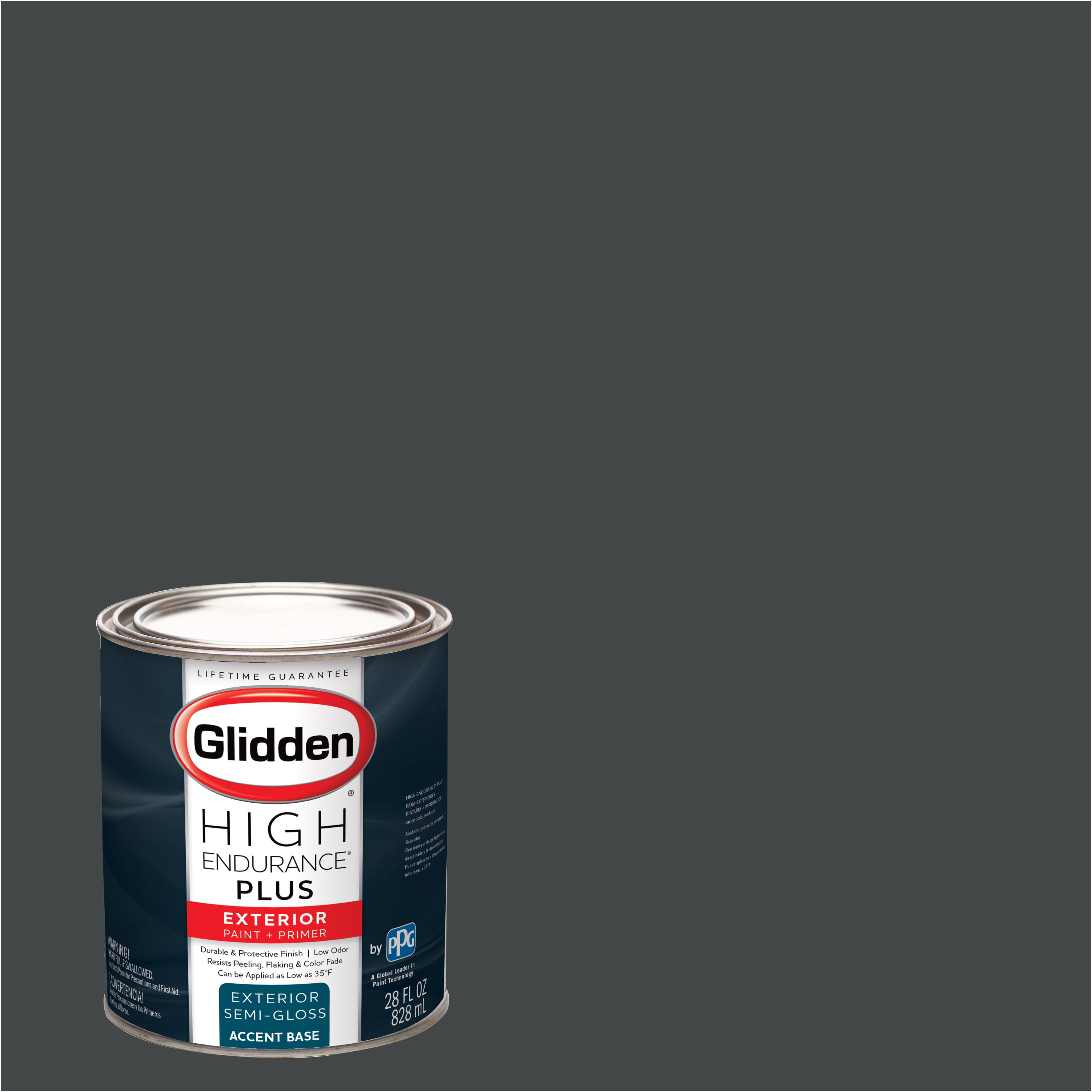 Glidden High Endurance Plus Exterior Paint and Primer, Grey Metal ...
