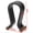 Black, variant on Walnut  Leather U‑Shape Headphone Stand, Desktop Display Holder for Bluetooth Over Ear Gaming Headset